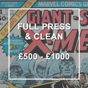 Full Press and Clean: <br>£500- £1000
