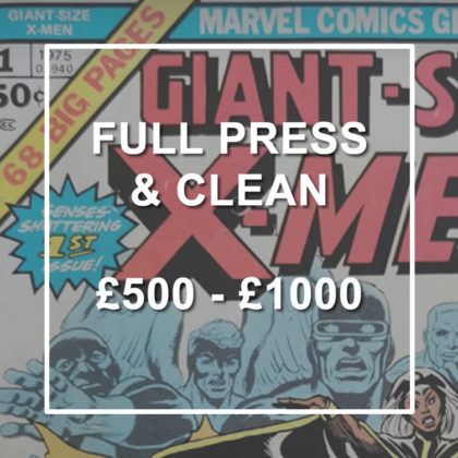 Full Press and Clean: £500- £1000