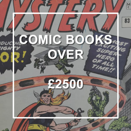 Comic Books Over £2500+