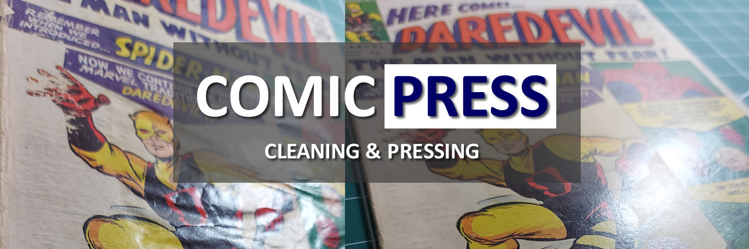 Comic Cleaning and Heat Press